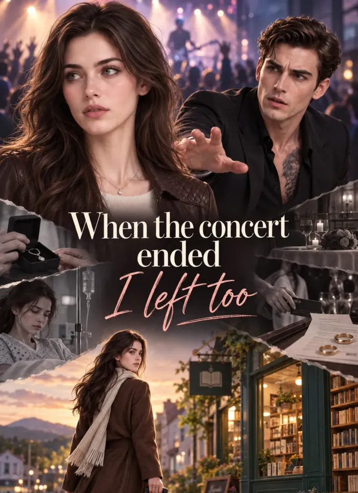 When the concert ended, I left too poster