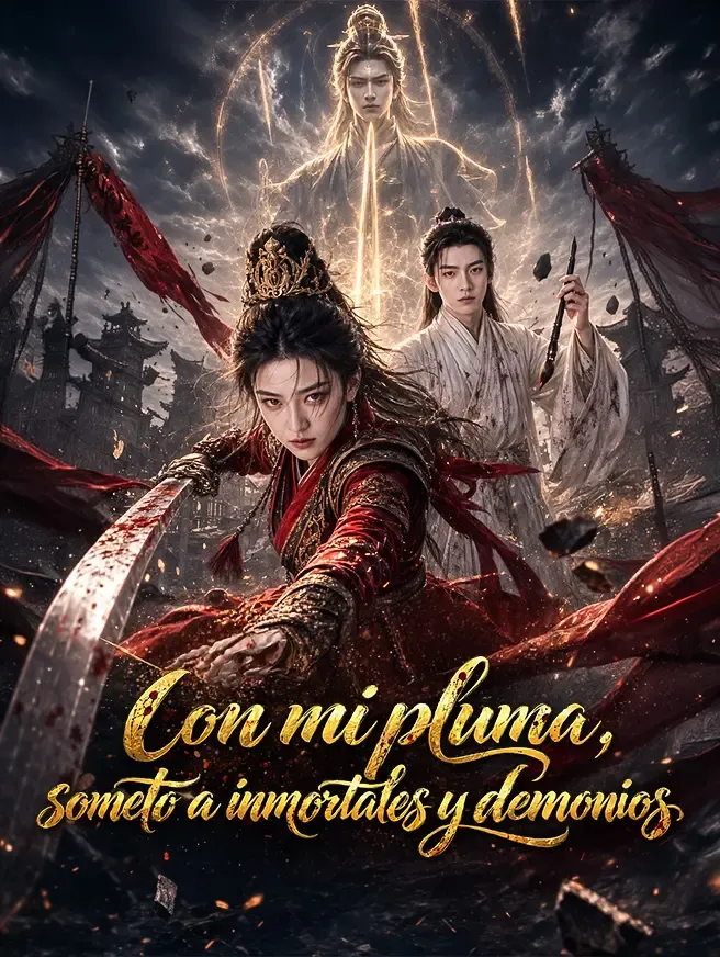 Con mi pluma, someto a inmortales y demonios poster